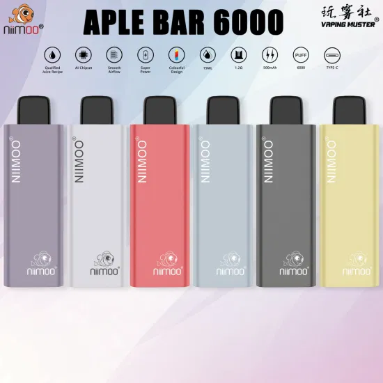 Niimoo 6000 퍼프 플러스 OEM ODM 전자 담배 일회용 Vape 펜 도매 I Vape Pen