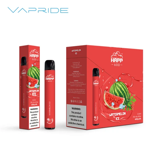 도매 E 담배 10 맛 Vapers 600 분첩 일회용 Vape 펜